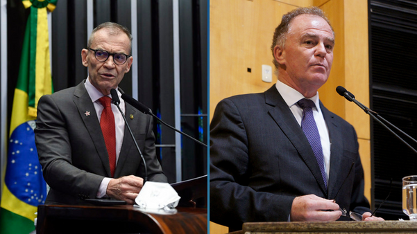 O senador Fabiano Contarato (PT) e o governador Renato Casagrande (PSB) poderão caminhar juntos na disputa ao governo