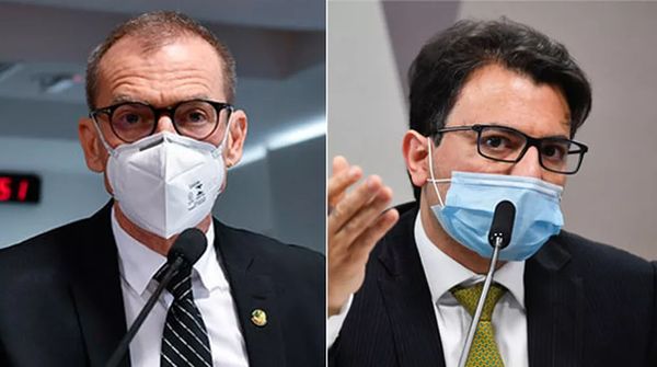 Senador Fabiano Contarato e o empresário bolsonarista Otavio Fakhoury