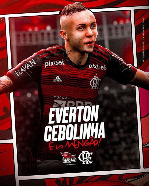 Everton Cebolinha é a sexta contratação do Flamengo na temporada
