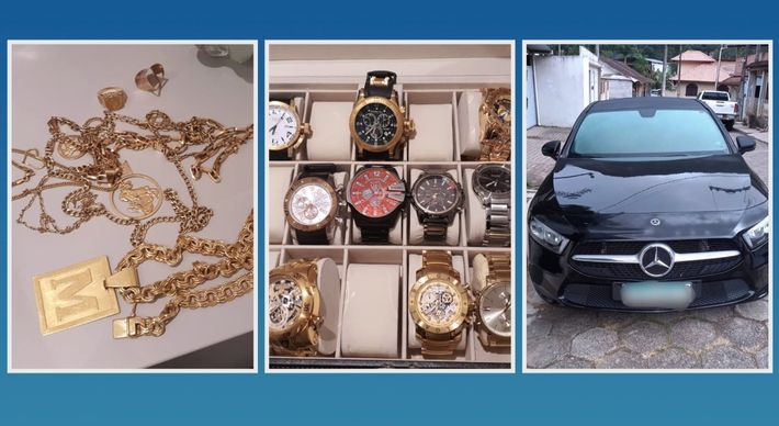 A PF sequestrou bens que podem chegar a R$ 6 milhões, como veículos, joias, imóveis, criptoativos e depósitos em contas bancárias, durante operação nesta quarta (22)