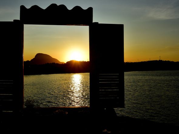 Entardecer na Orla de Porto de Santana,Cariacica por Fernando Madeira