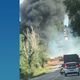 Imagem - Carreta pega fogo em acidente e interdita a BR 101 em Sooretama