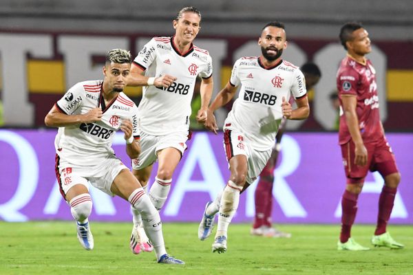 Andreas Pereira acertou um lindo chute para marcar o gol que deu a vitória ao Flamengo