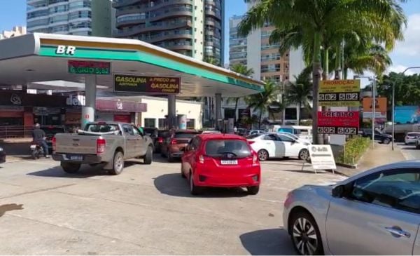 Gasolina encontrada a R$ 6,02, no crédito, no posto Moby Dick, em Vila Velha, no dia 1º de julho de 2022