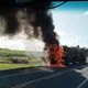 Imagem - Carreta pega fogo após batida na BR-101, em Conceição da Barra