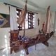 Paulo César Rizério Chaves criou uma réplica de um navio pirata em Guarapari