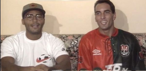 Romário e Edmundo jogaram juntos no Flamengo mas a dupla não rendeu o esperado