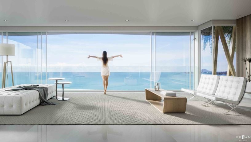 Localizado na Mata da Praia, em Vitória, o The View, conta com abertura e fechamento das cortinas e portas, ponto central de iluminação dos quartos, cozinha e sala. 