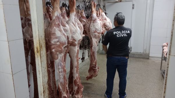 Polícia apreende 15 toneladas de carne clandestina em Vila Velha por Divulgação | Sesp