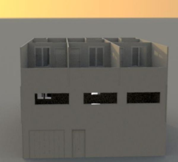 Projeção em 3D mostra como era o prédio que desabou visto da rua por Divulgação/Bombeiros