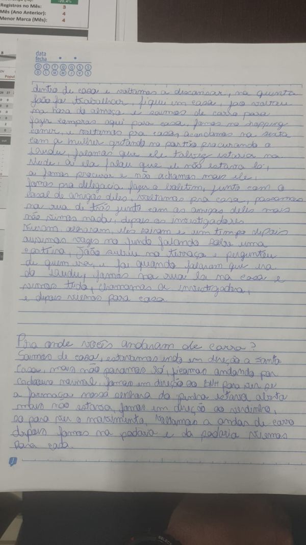 Um caderno com anotações foi apreendido durante as investigações por Divulgação \ PCES