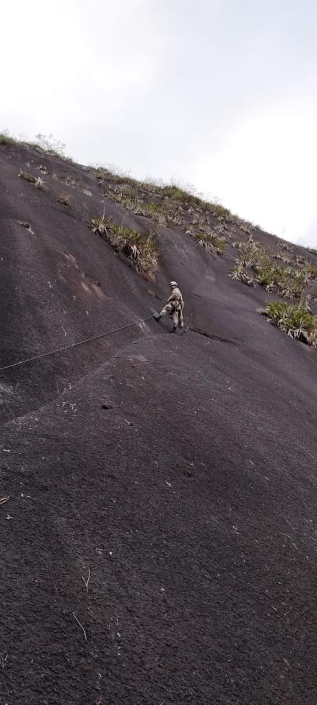 Resgate de cão mobiliza equipe com oito bombeiros em Conceição do Castelo por Divulgação/ Corpo de Bombeiros 