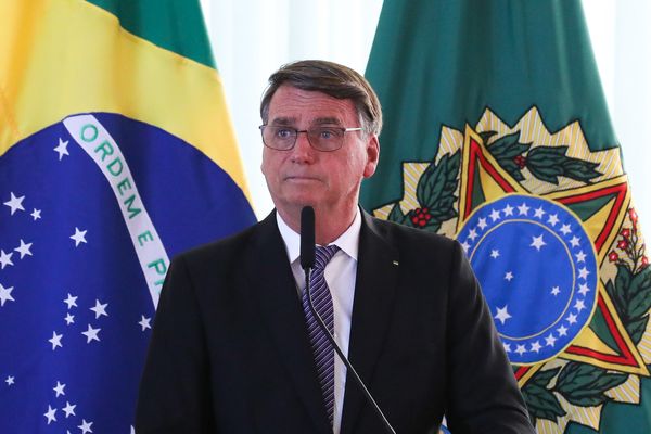 Presidente Jair Bolsonaro (PL) em encontro com chefes de missão diplomática no Palácio Alvorada