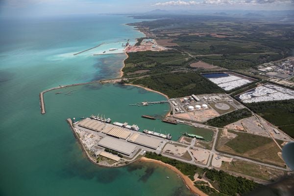 Imagem mostra a Área de logística da Orla de Aracruz, que conta com uma das melhores logísticas do ES.