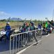 Apoiadores chegam no aeroporto para motociata com Bolsonaro
