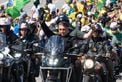 Presidente Jair Bolsonaro desceu da Terceira Ponte em motociata para participar em Vitória da Marcha para Jesus(Vitor Jubini)