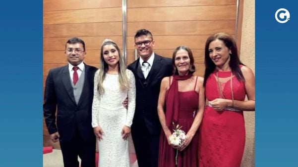 Anderson Campos ao lado da filha, Ariely