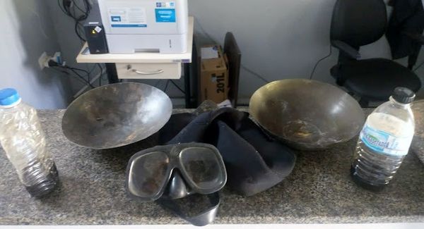 Durante a ação, os policiais apreenderam materiais usados pra extração por Divulgação \ 3° BPMES