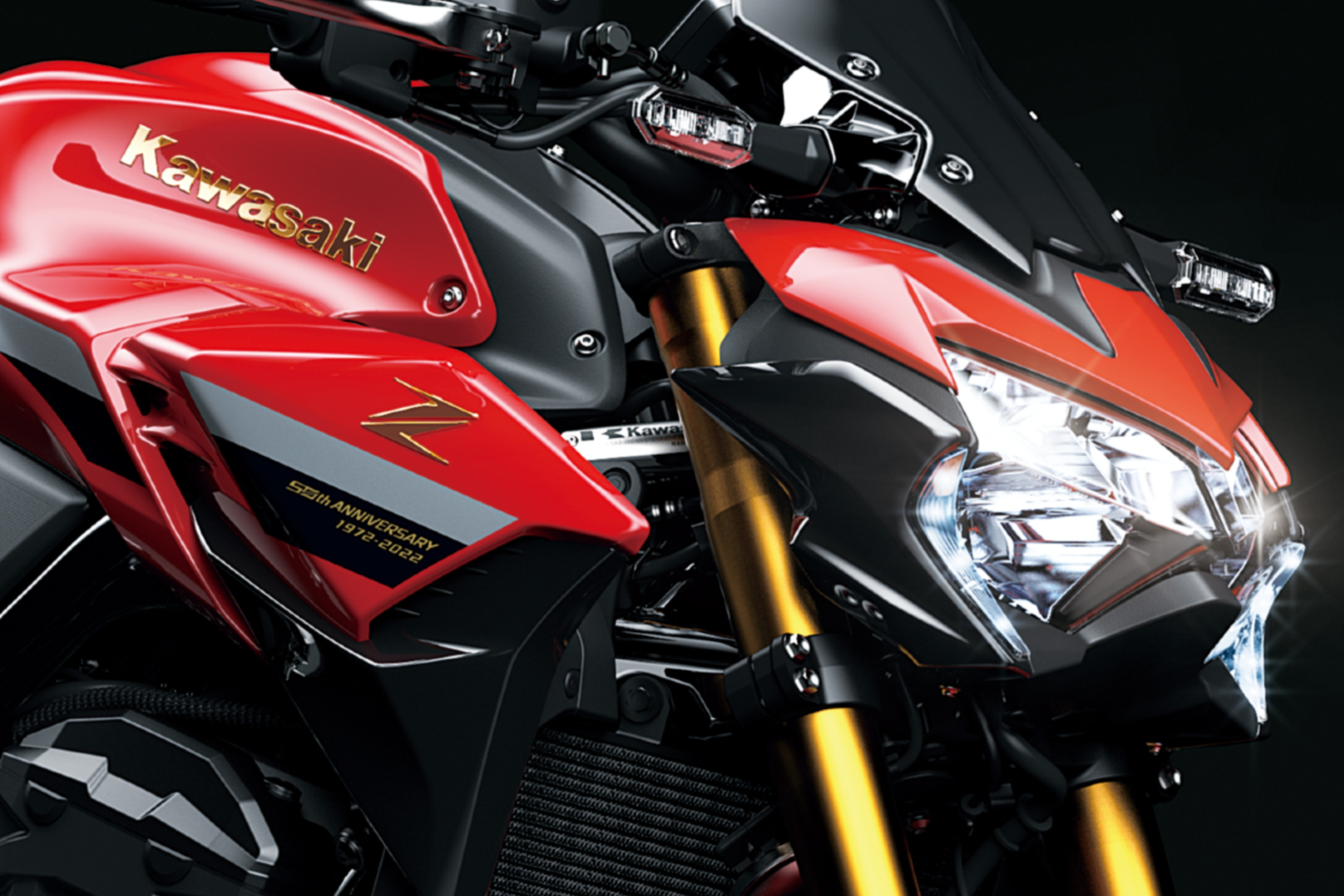 Kawasaki Z900 Edição de Aniversário tem preço sugerido de R$ 61.640. Crédito: Divulgação