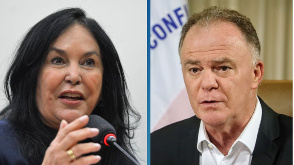 Senadora Rose de Freitas (MDB) vai tentar a reeleição ao Senado com apoio do governador Renato Casagrande (PSB)