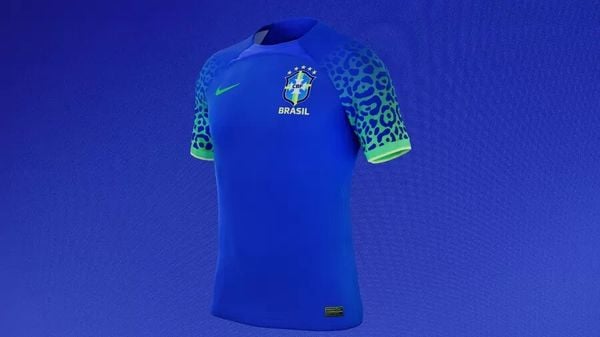 Nike lançou modelo da camisa 2 que será usada pelo Brasil na Copa do Mundo