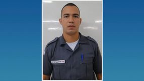 O policial Militar Lucas de Figueiredo Pereira, 37 anos, no dia 18 de junho, na Serra