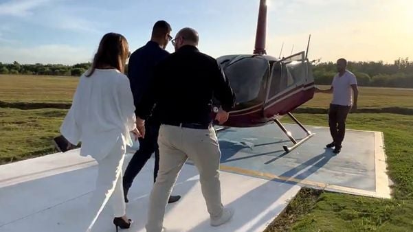 Passeio de helicóptero da Chiabai para clientes do Taj por Chiabai/ Divulgação