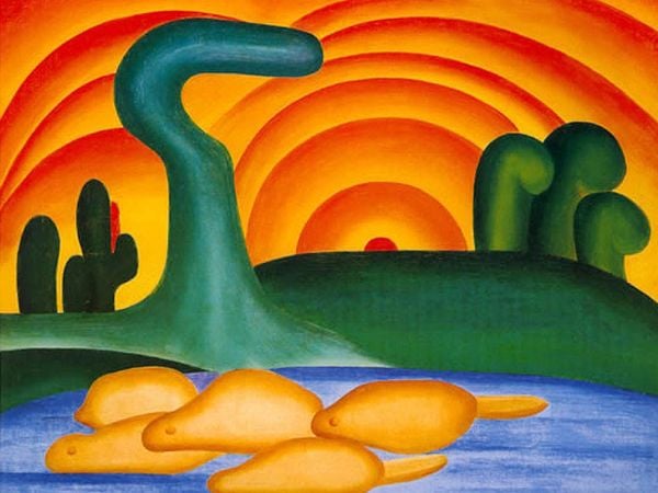'Sol Poente', de 1929, de Tarsila do Amaral (1886-1973)
