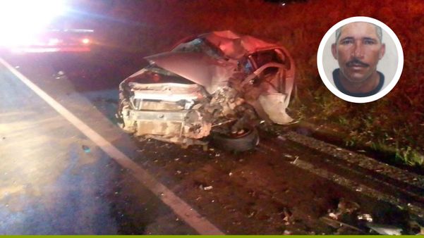 Alvedi Jesus Amorim, de 50 anos, morreu após o acidente