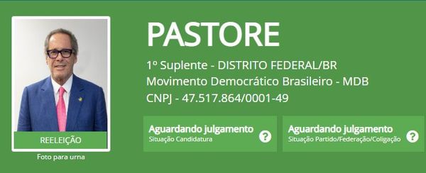 O empresário Luiz Pastore, candidato a suplente de Flávia Arruda (PSL-DF))