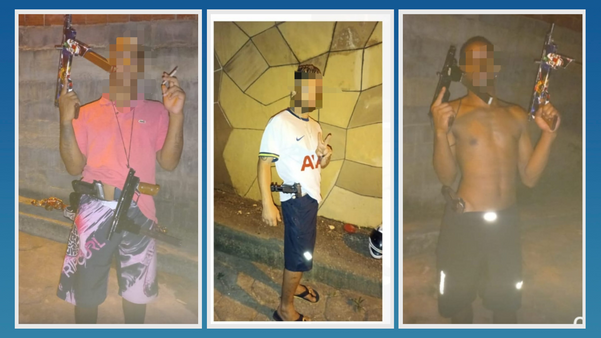 Trio foi preso após intimidarem moradores e torturarem uma mulher