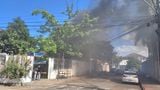 Incêndio no restaurante Sr. Gil, em Jardim da Penha(Caroline Rodrigues)