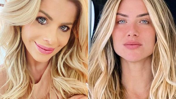 Karina Bacchi e Giovanna Ewbank em fotos nas redes sociais; ex-modelo criticou reação da atriz