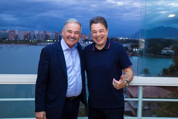 O ex-prefeito de Linhares Guerino Zanon e o empresário Marcus Magalhães