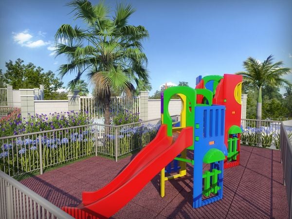 No Vila Diamante, o playground para a criançada faz parte da área de lazer