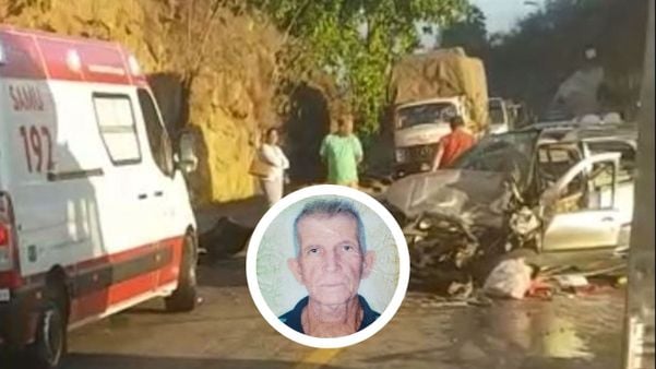 Vítima de acidente na BR 259 foi identificada como Izaias Alves de Oliveira, de 63 anos