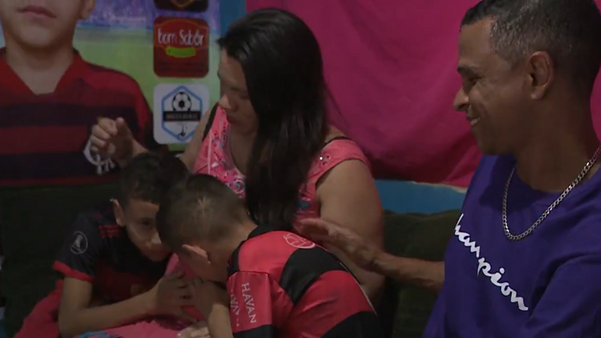 Menino de sete anos de Itapemirim vai jogar no Flamengo