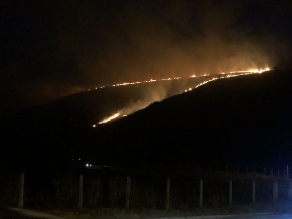 Incêndio em Castelo, no Sul do Estado.