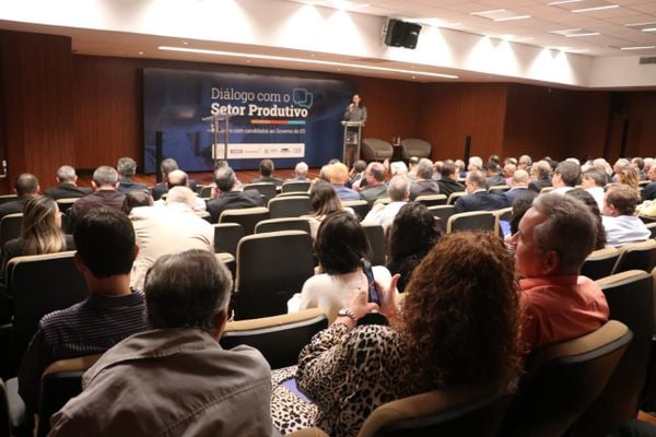 Evento Diálogo com o setor produtivo, realizado no Hotel Senac Ilha do Boi, em Vitória