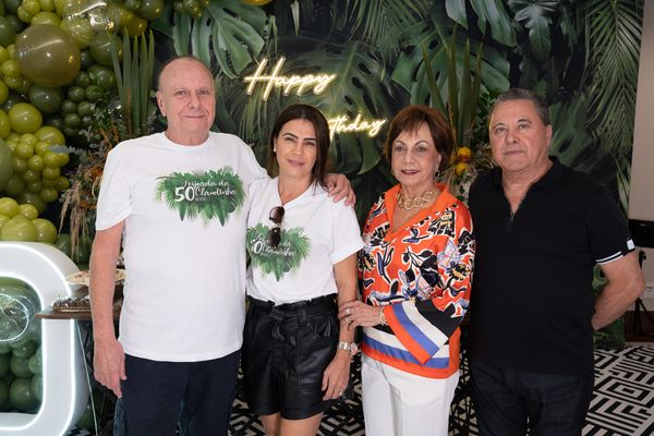 José Ricardo Júdice e  Marise Palombo; Alzira Torres e Lamir Quintela Torres