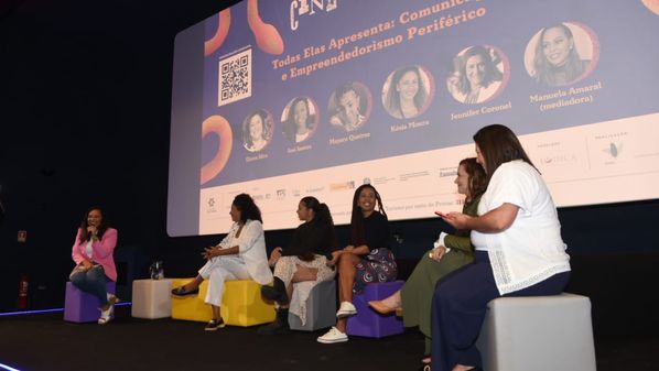 Palestra do Todas Elas na 1° Mostra do CineMarias abordou o tema "Comunicação e empreendedorismo periférico", dando luz à história de mulheres que estão transformando suas realidades por meio dos negócios