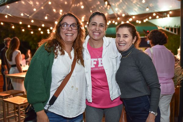 Monica Fantin,  Sandra Bastos e Regina Celi 