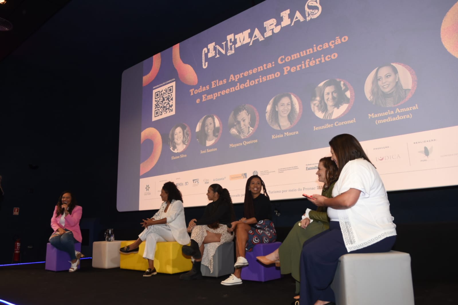 Palestra do Todas Elas na 1° Mostra do CineMarias abordou o tema 'Comunicação e empreendedorismo periférico', dando luz à história de mulheres que estão transformando suas realidades por meio dos negócios