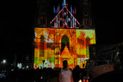 Fachada da Catedral de Vitória tem show de luzes em comemoração ao aniversário de 471 anos da Capital(Fernando Madeira)