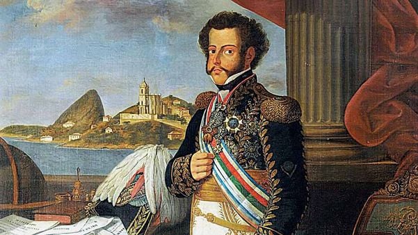 Dom Pedro I, em tela de Henrique José da Silva