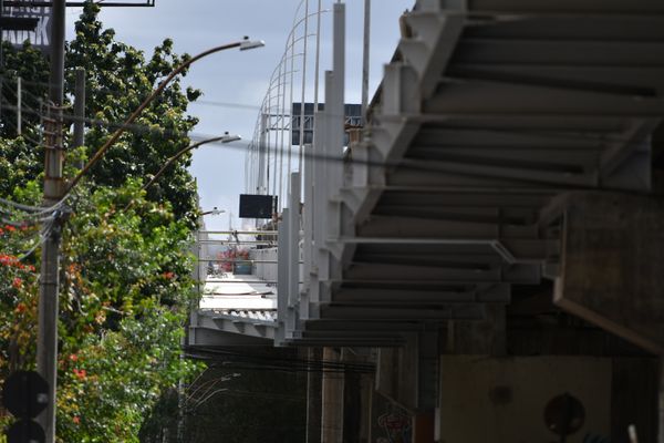 Início da pavimentação da ciclovia da Terceira Ponte  por Fernando Madeira