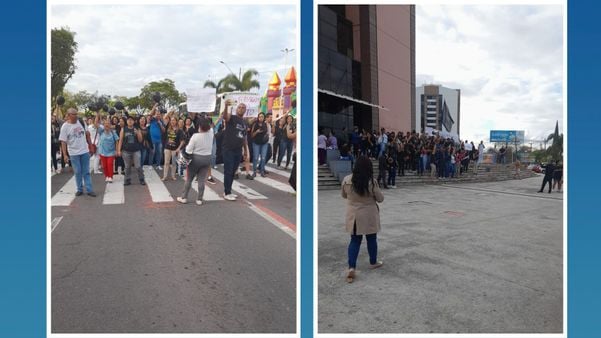 Grupo chegou a ocupar avenida na Enseada do Suá, em Vitória, mas agora faz o protesto na escadaria da Assembleia Legislativa do Espírito Santo (Ales), nesta terça-feira (6)