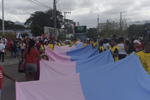 Grito dos Excluídos durante concentração na Ufes por Vitor Jubini