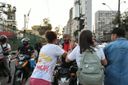 Em novo protesto contra suspensão do piso salarial, manifestantes saíram da Praça Costa Pereira, no Centro, e seguiram para o Palácio Anchieta.(Fernando Madeira | A Gazeta)