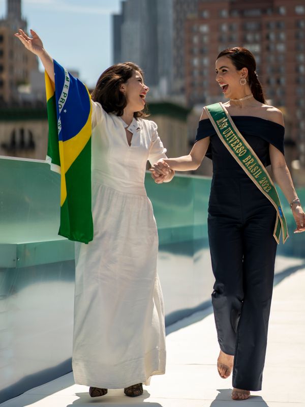A empresária Julia Loyola e a Miss Universo Brasil 2022, Mia Mamede